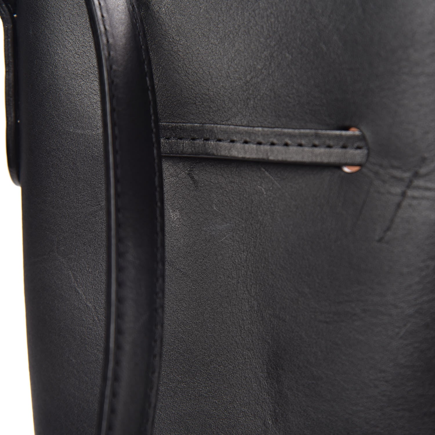 Mansur Gavriel Vegetable Tanned Calfskin Bucket Bag Black Ballerina 13 of 15