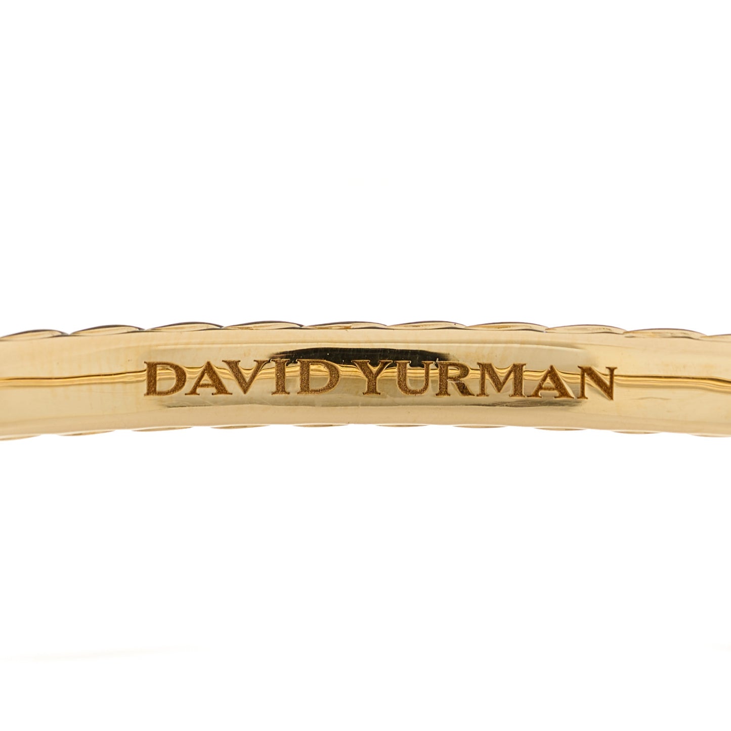 18K Yellow Gold 4.5mm Sculpted Cable Bracelet