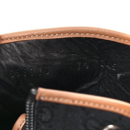 Gucci Monogram Miro Soft Calfskin Mens Lace Up Combat Boots 7.5 Black Koi Beige 8 of 9
