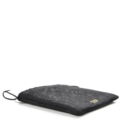 Prada Lace Embroidered Drawstring Pouch Black 4 of 7