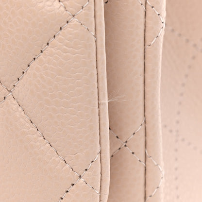 Chanel Caviar Quilted Maxi Double Flap Beige 10 of 10