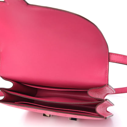 Hermes Ostrich Constance 18 Rose Tyrien 5 of 11