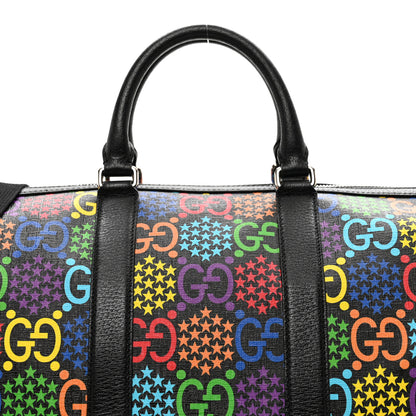 Gucci GG Supreme Monogram Psychedelic Duffle Bag Black Multicolor 4 of 11
