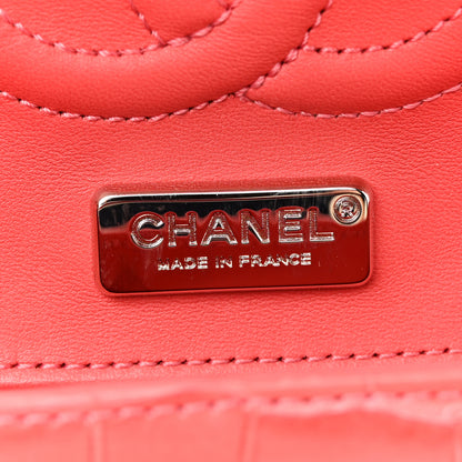Chanel Alligator Gradient Medium Double Flap Red 6 of 13