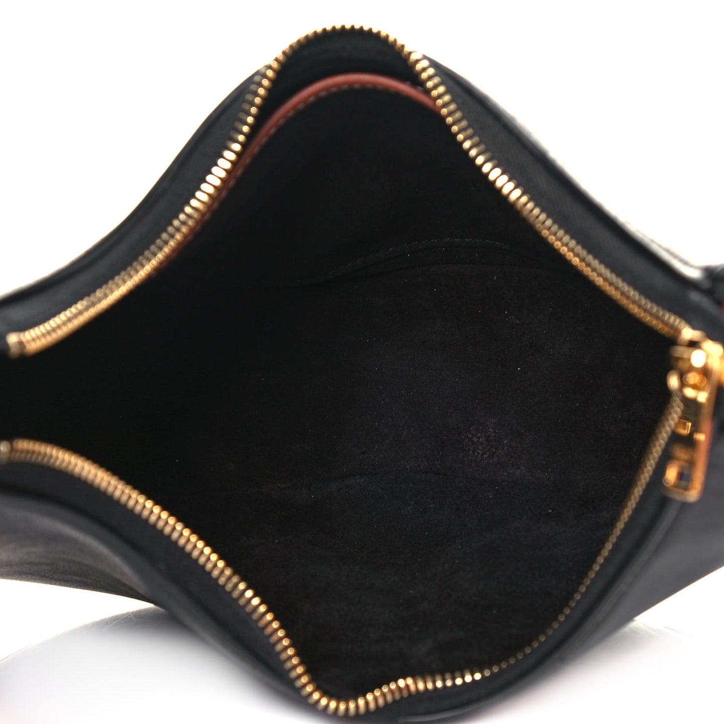 Smooth Calfskin Medium Strap Ava Shoulder Bag Black Tan
