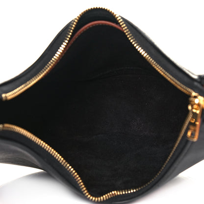 Celine Smooth Calfskin Medium Strap Ava Shoulder Bag Black Tan 5 of 11