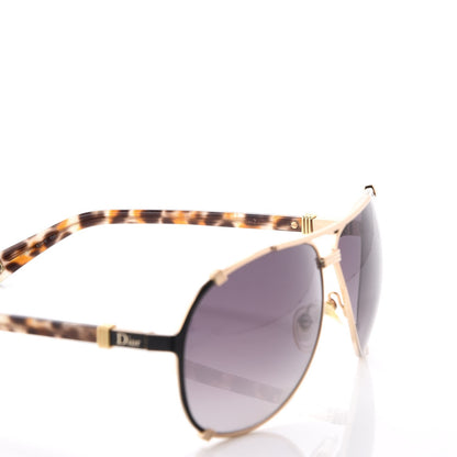 Christian Dior Chicago 2 Aviator Sunglasses Gold Grey 8 of 10