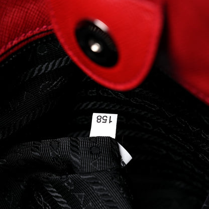 Prada Saffiano Soft Tote Fuoco 4 of 11