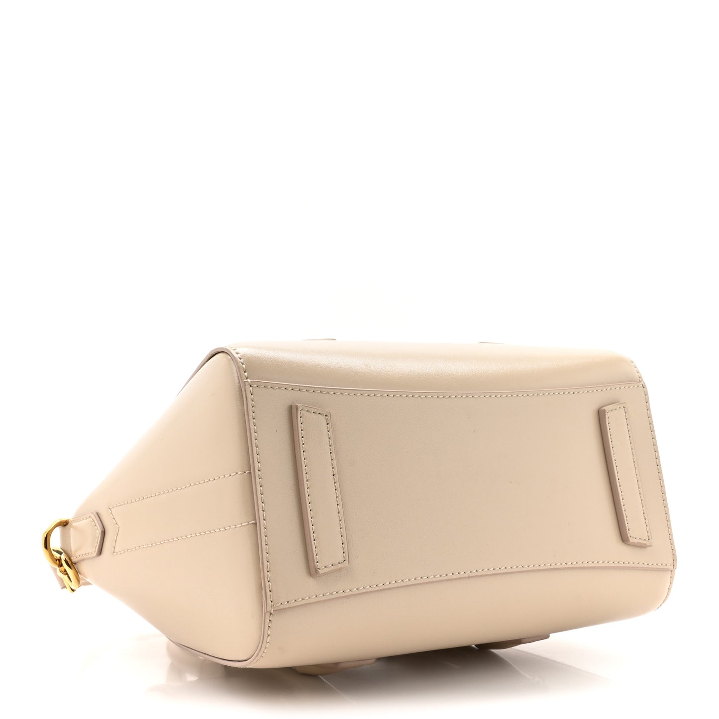 Box Calfskin Mini Lock Antigona Shoulder Bag Natural Beige