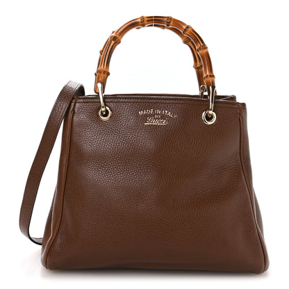 Gucci Calfskin Small Bamboo Shopper Tote Acero 1 of 11
