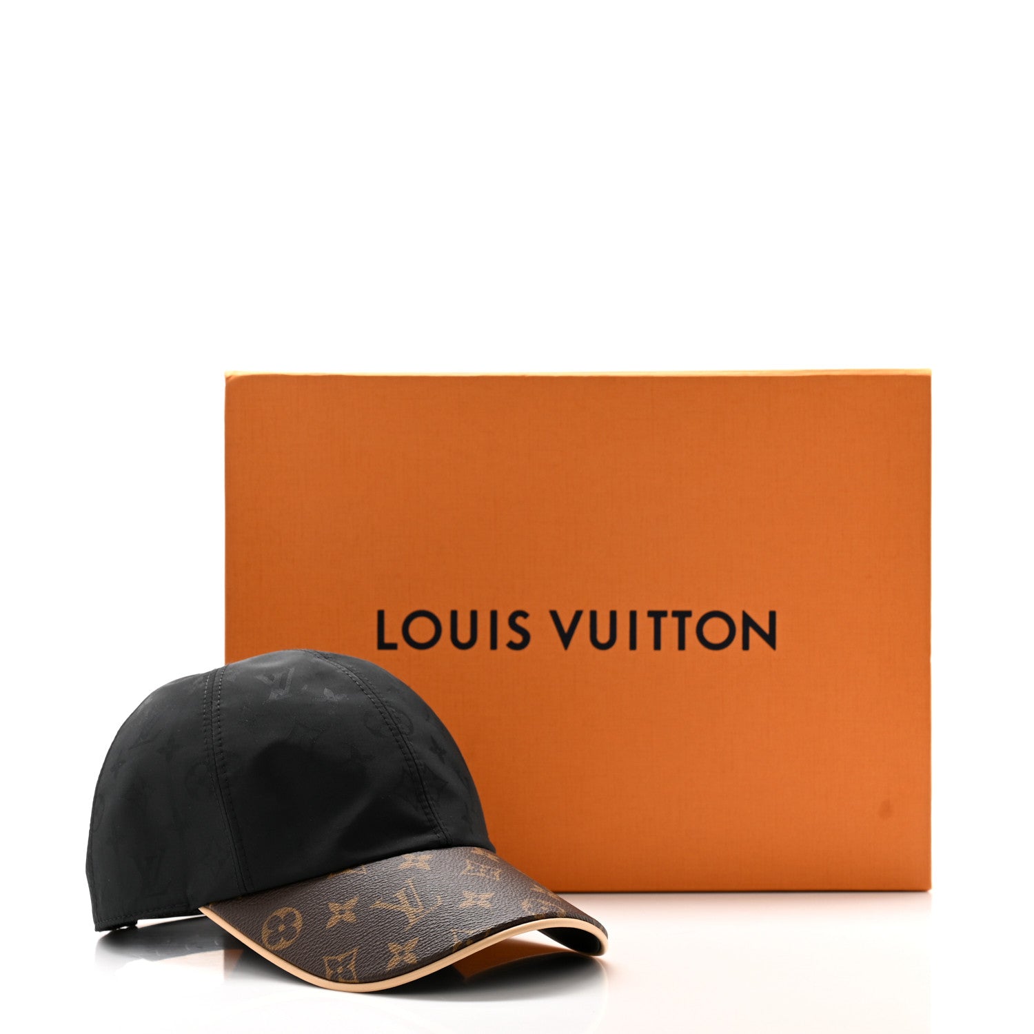 Louis Vuitton Polyester Silk Monogram LV Get Ready Cap M Black 10 of 10