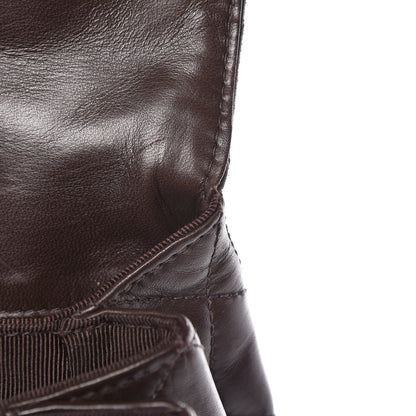 Chanel Lambskin Quilted Backpack Brown 12 of 20