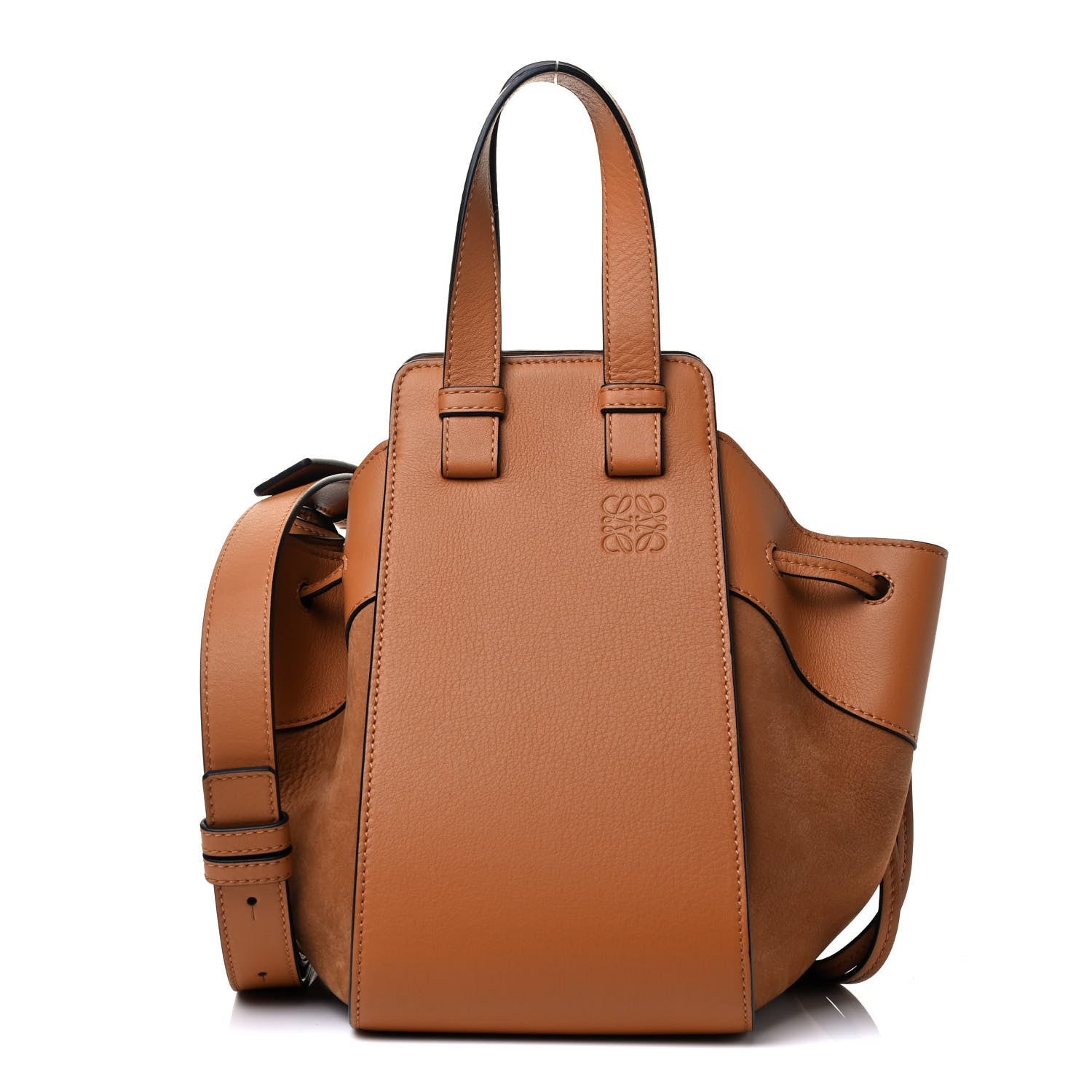 Loewe Calfskin Nubuck Small Hammock Shoulder Bag Honey 1 of 8
