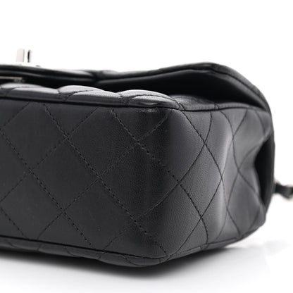 Chanel Lambskin Quilted Mini Rectangular Flap Black 10 of 11