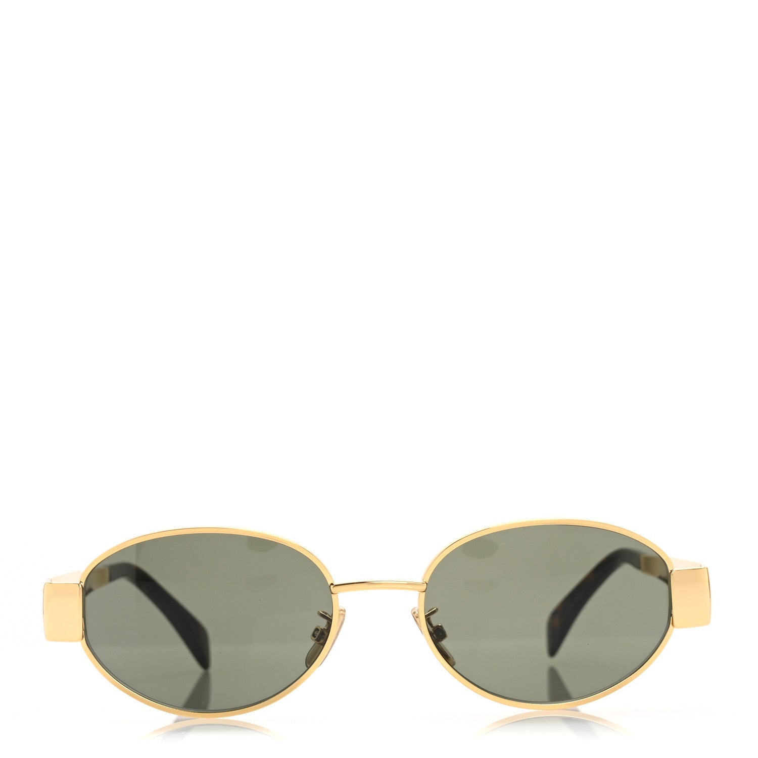 Celine Metal Triomphe 01 Sunglasses CL40235U Gold Green 2 of 7
