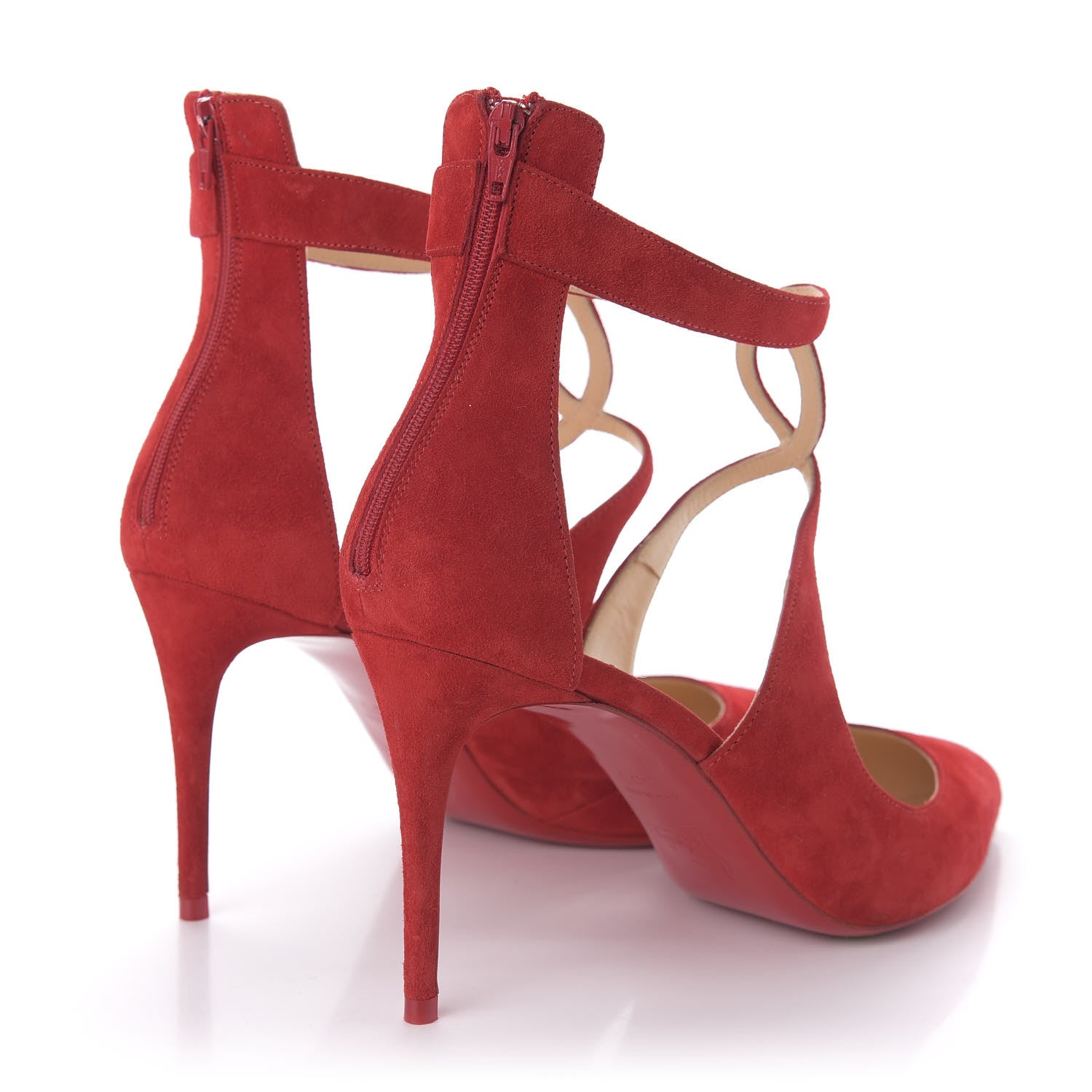 Christian Louboutin Veau Velours Rosas 85 Pumps 38.5 Loubi 4 of 8
