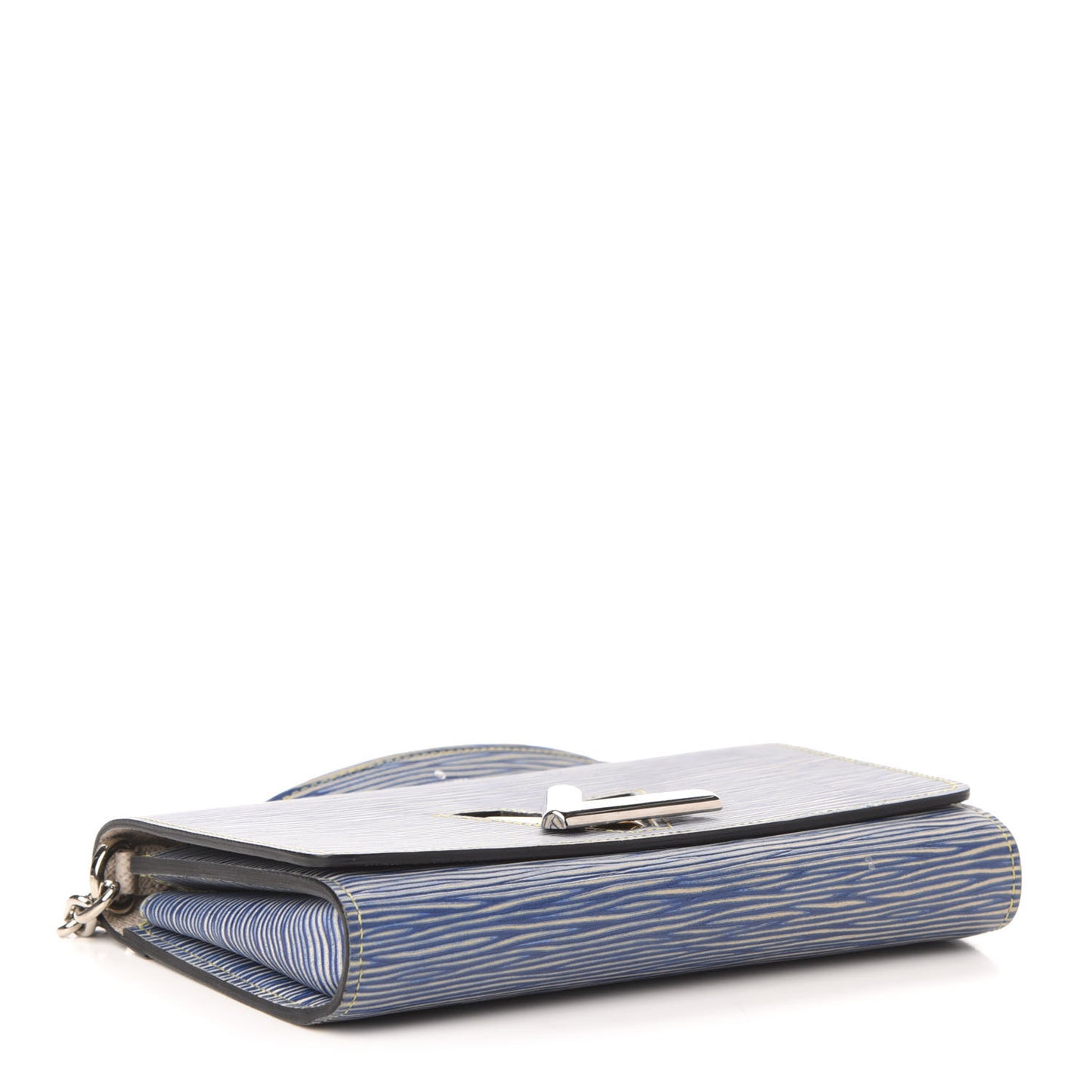 Epi Twist Chain Wallet Denim Light