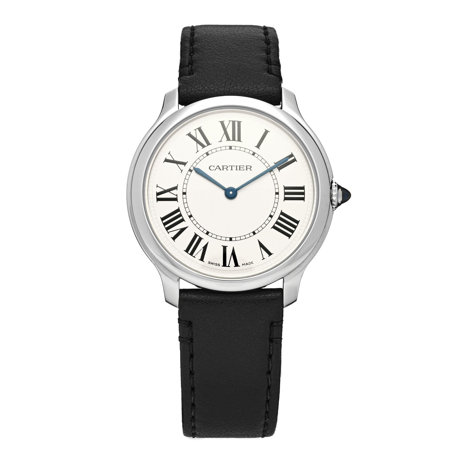 Cartier Stainless Steel Calfskin 36mm Ronde Must de Cartier Quartz Watch 1 of 5