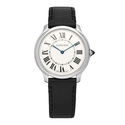 Cartier Stainless Steel Calfskin 36mm Ronde Must de Cartier Quartz Watch 1 of 5