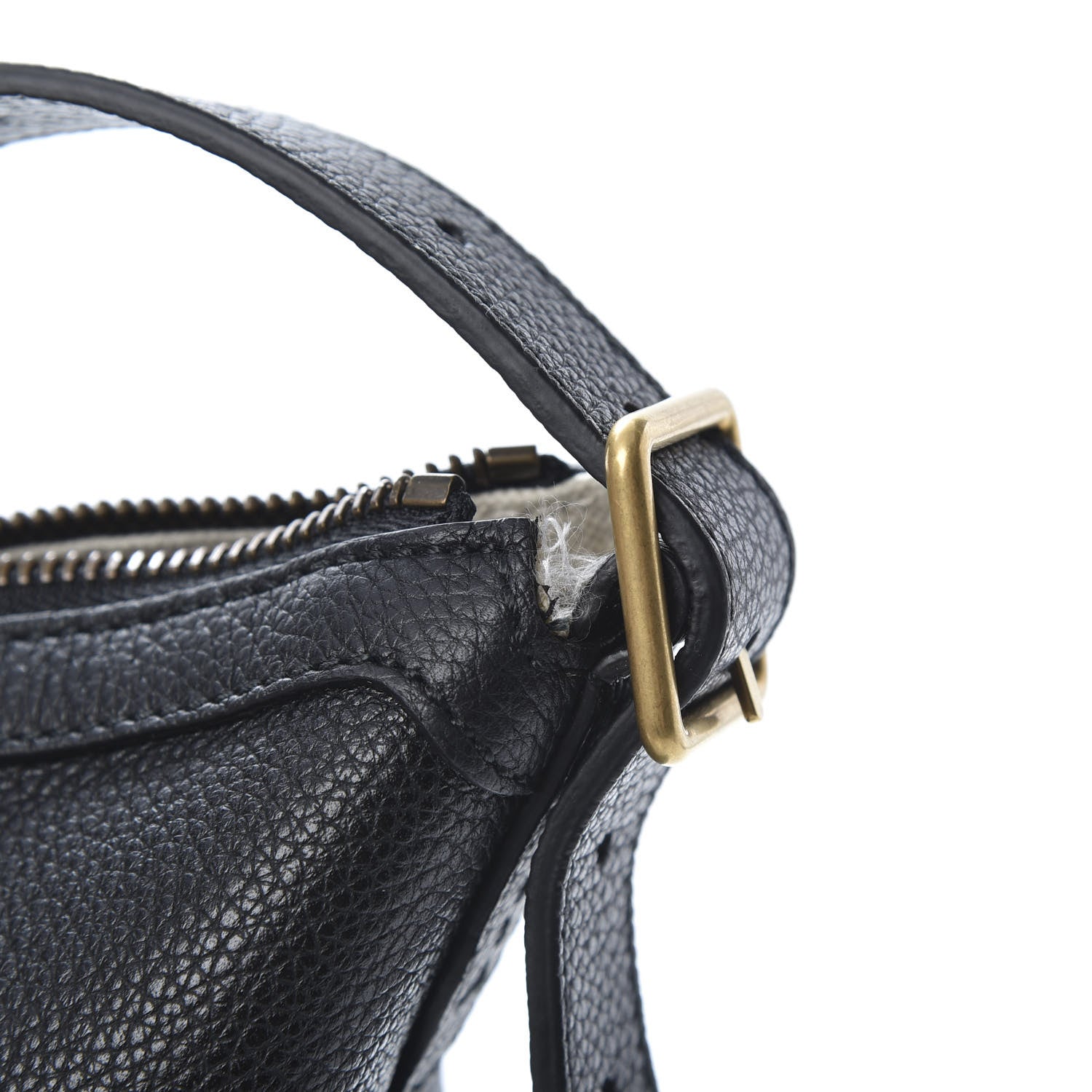 Gucci Grained Calfskin Logo Half Moon Hobo Black 11 of 11