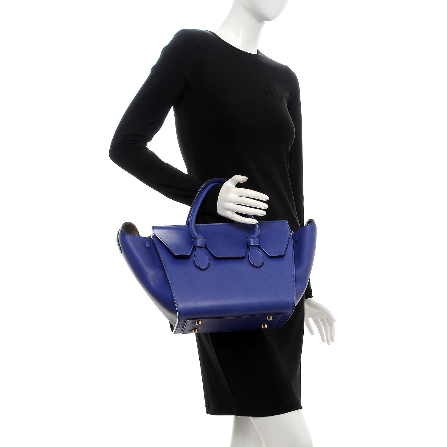 Celine Natural Calfskin Mini Tie Knot Tote Indigo 2 of 6