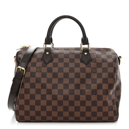 Louis Vuitton LOUIS VUITTON Damier Ebene Speedy Bandouliere 30 1 of 10