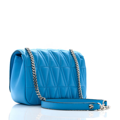 Versace Nappa Quilted Virtus Bag Blue 3 of 11