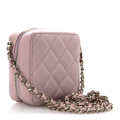 Chanel Caviar Quilted Clutch With Chain Light Pink 3 of 13