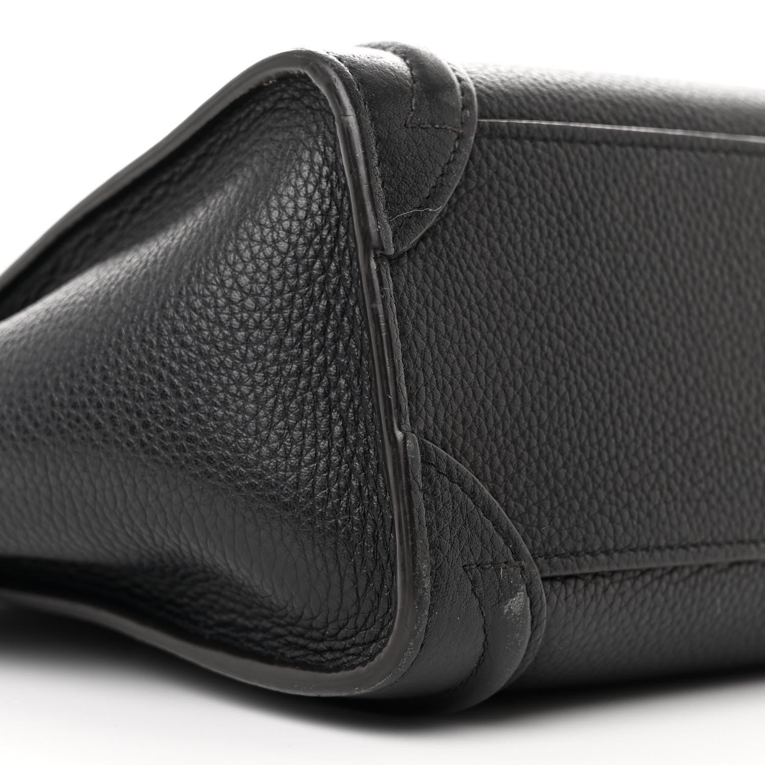 Celine Drummed Calfskin Nano Luggage Black 10 of 13