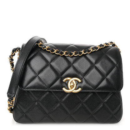 Chanel Shiny Caviar Quilted Small Flap Black 1 of 11