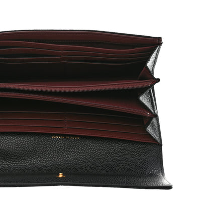 Chanel Caviar Quilted Large Gusset Flap Wallet Black 5 of 9