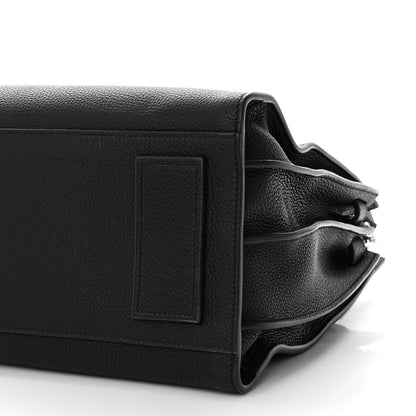 Saint Laurent Grained Calfskin Small Supple Sac De Jour Black 9 of 9