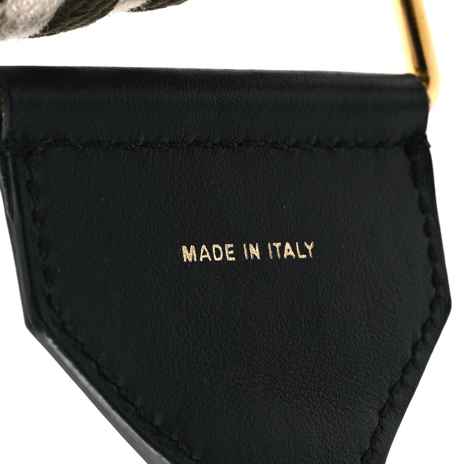 Fendi Ribbon Vitello Seta FF 1974 Adjustable Strap You Nube Military Chocolate 3 of 3