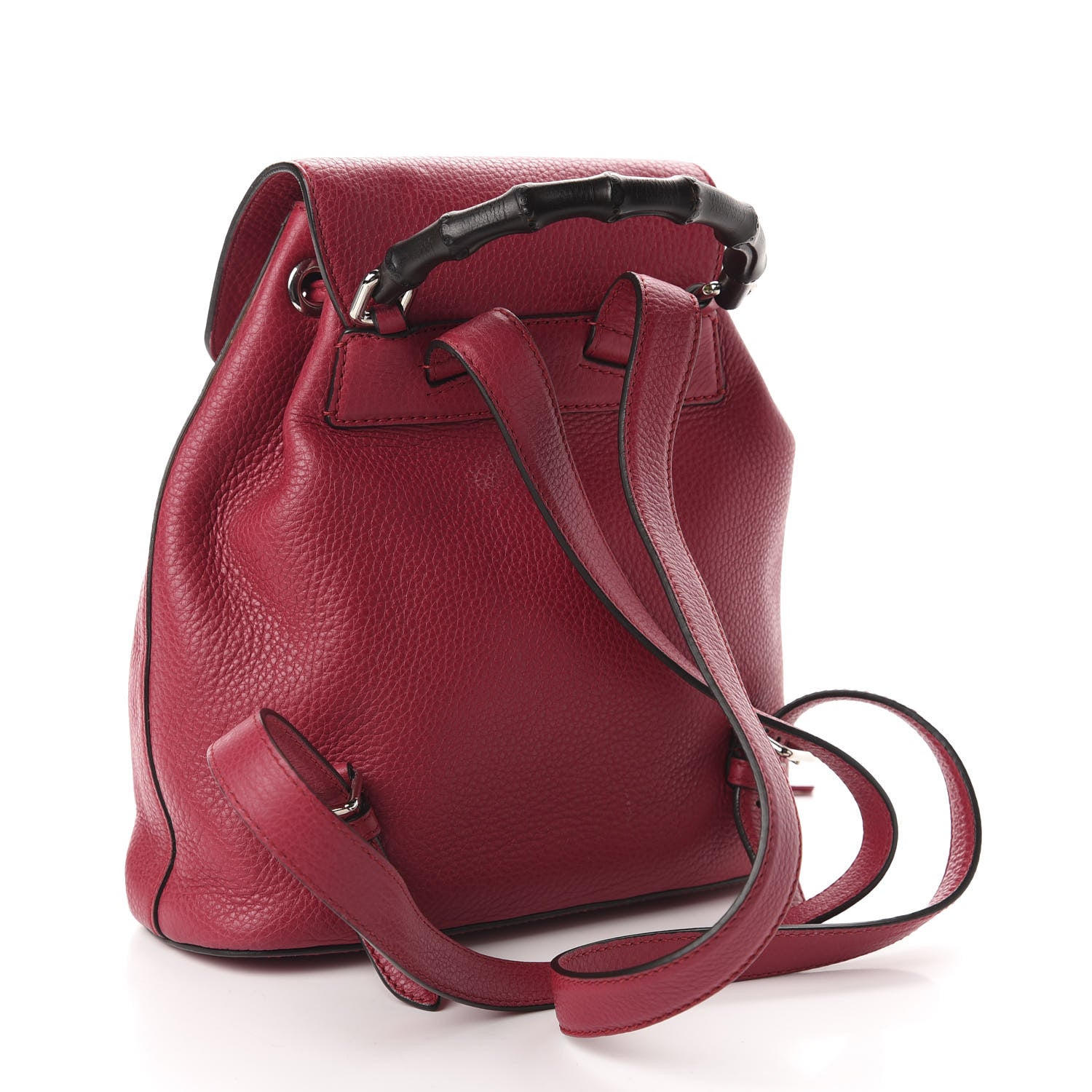 Gucci Cellarius Calfskin Small Bamboo Backpack Petunia 2 of 9