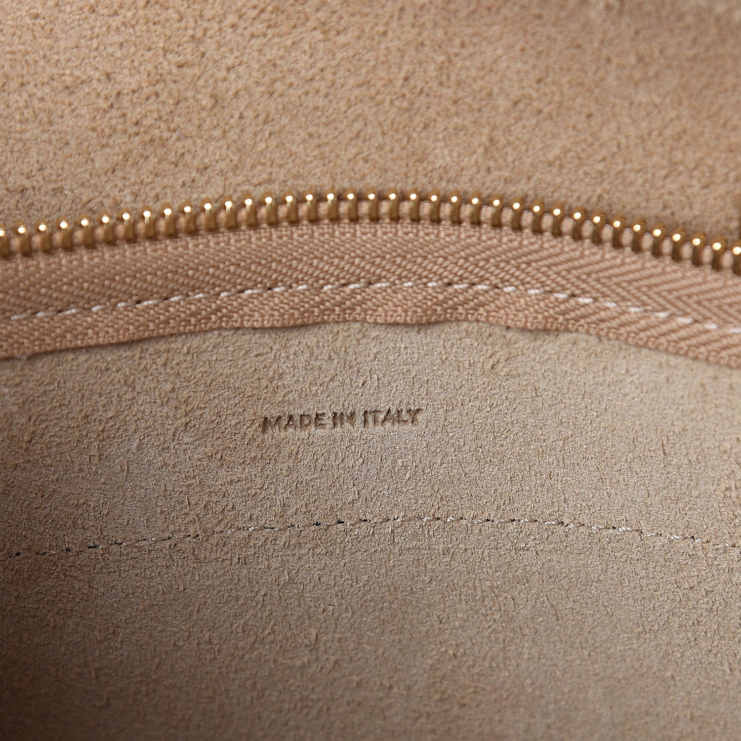 Celine Laminated Calfskin Nano Belt Bag Gold 5 of 8