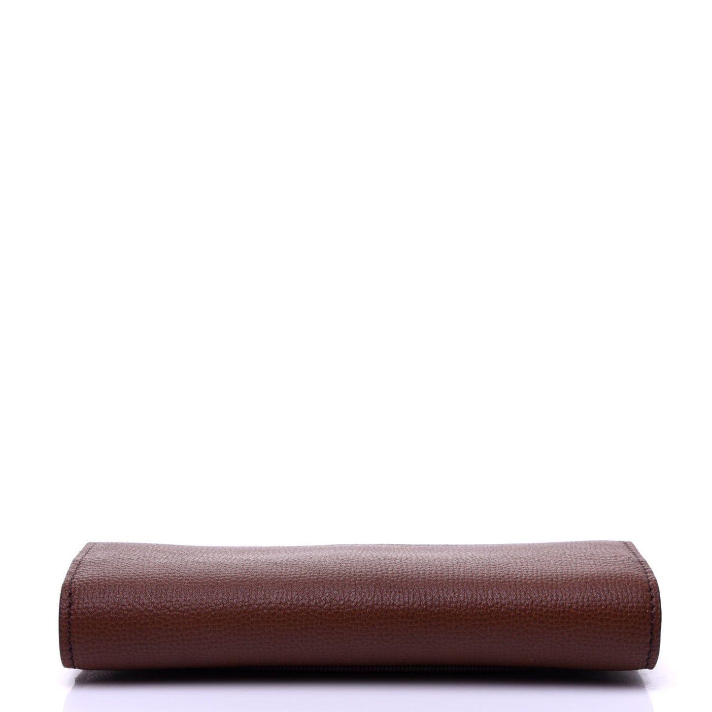 Grainy Calfskin House Check Continental Wallet Tan