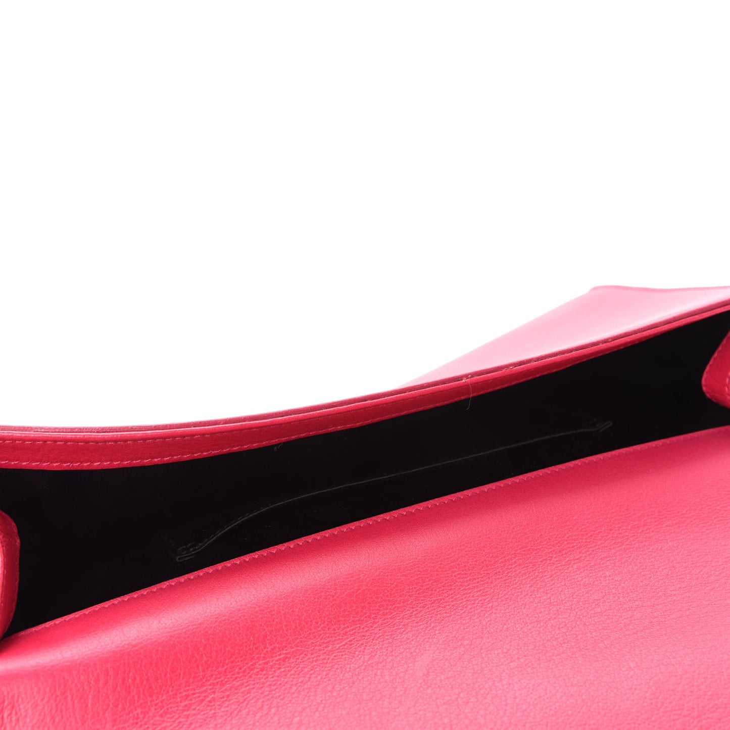 Calfskin Monogram Large Belle De Jour Clutch Lipstick Fuchsia