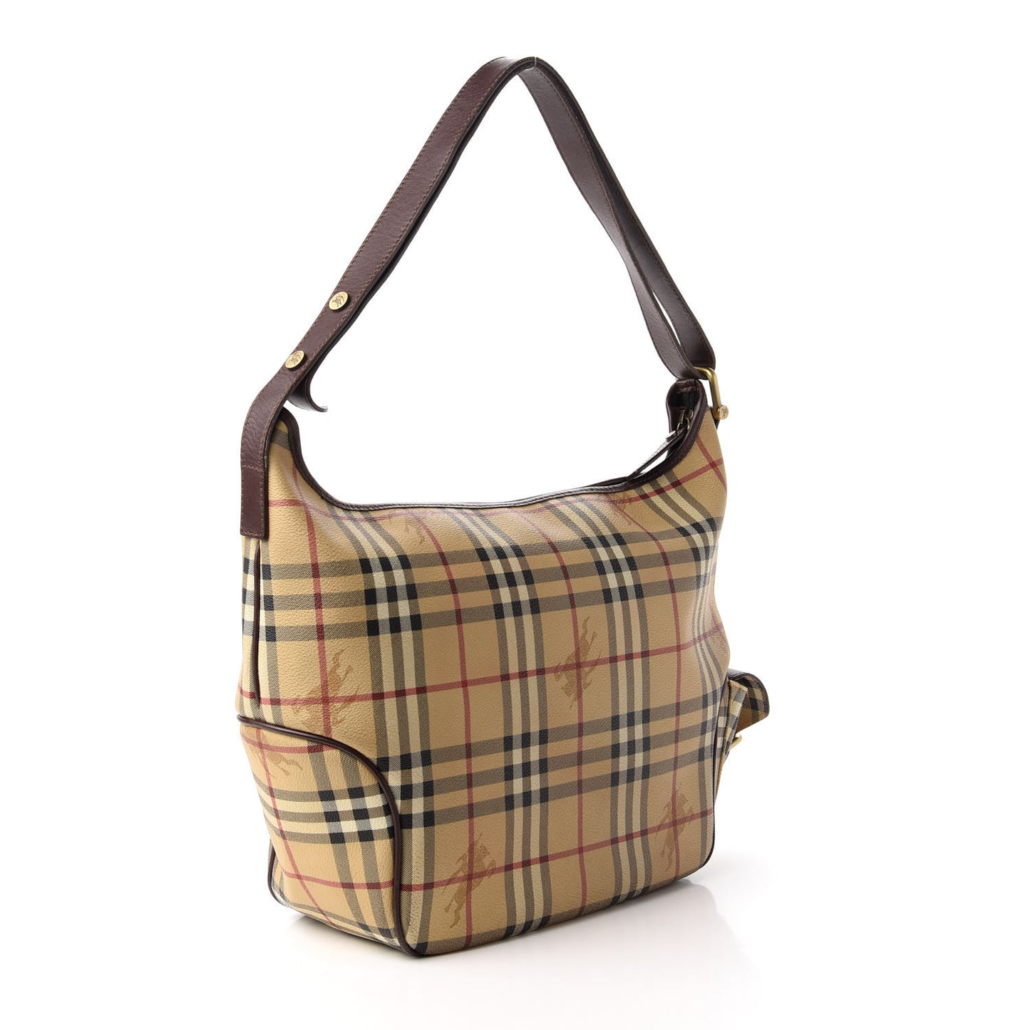 Haymarket Check Hobo Chocolate
