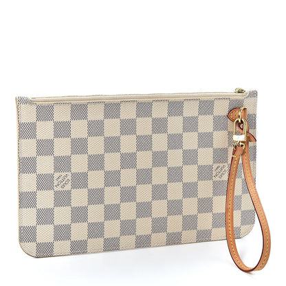 Louis Vuitton Damier Azur Neverfull MM GM Pochette 2 of 8