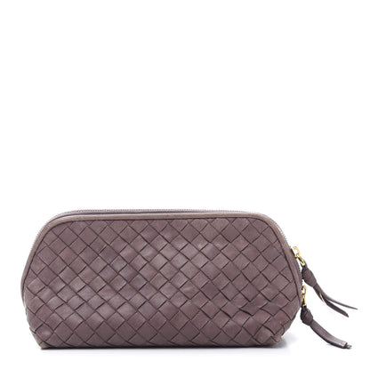 Bottega Veneta Nappa Intrecciato Cosmetic Case Lilac 1 of 12