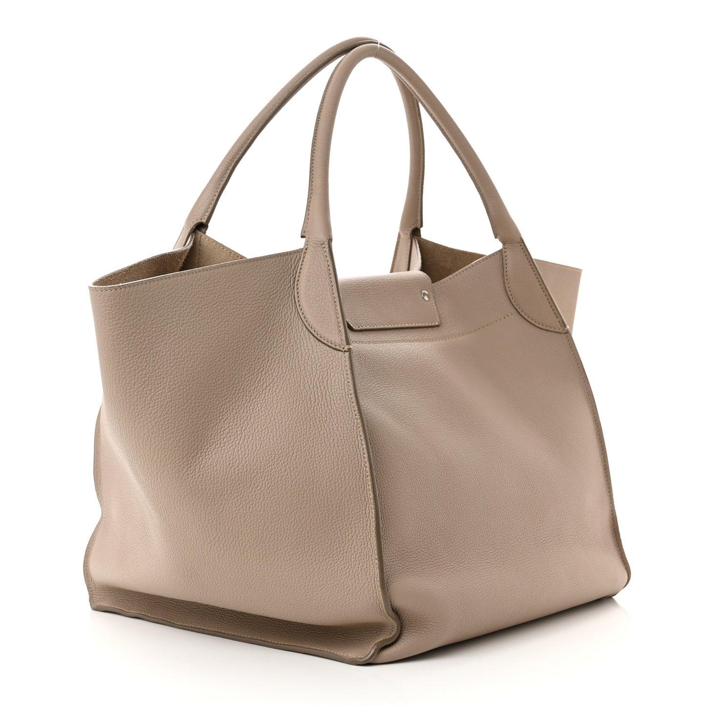 Supple Grained Calfskin Medium Big Bag Sand