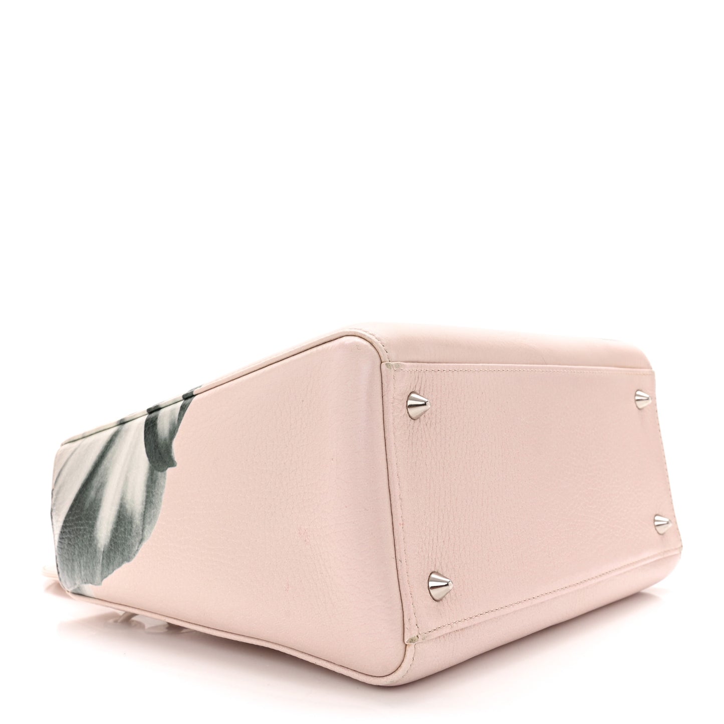 Deerskin Floral Printed Medium Lady Dior Pink