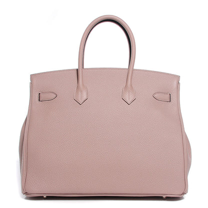 Hermes Taurillon Clemence Birkin 35 Glycine 6 of 6