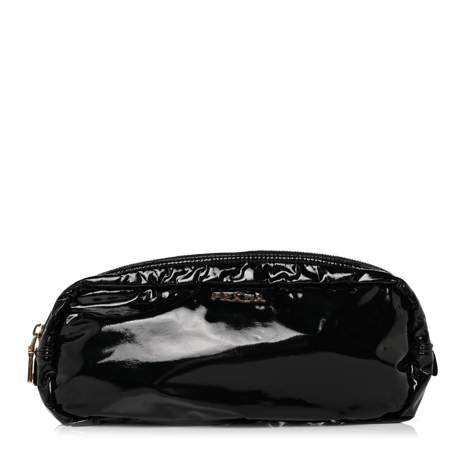 Prada Vernice Cosmetic Pouch Black 1 of 7
