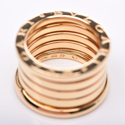 Bulgari 18K Yellow Gold B.Zero1 Five-Band Anniversary Ring 49 4.75 5 of 7