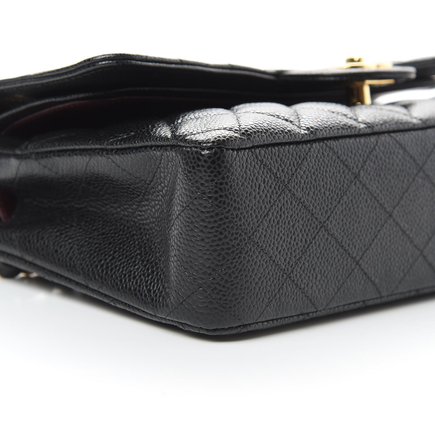 Chanel Caviar Quilted Medium Double Flap Black 10 of 12