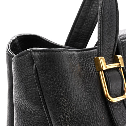 Gucci Pebbled Calfskin Medium 1973 Tote Black 10 of 10