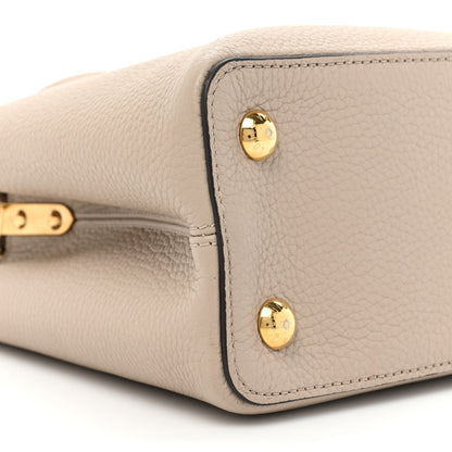 Louis Vuitton Taurillon Capucines PM Galet 10 of 17