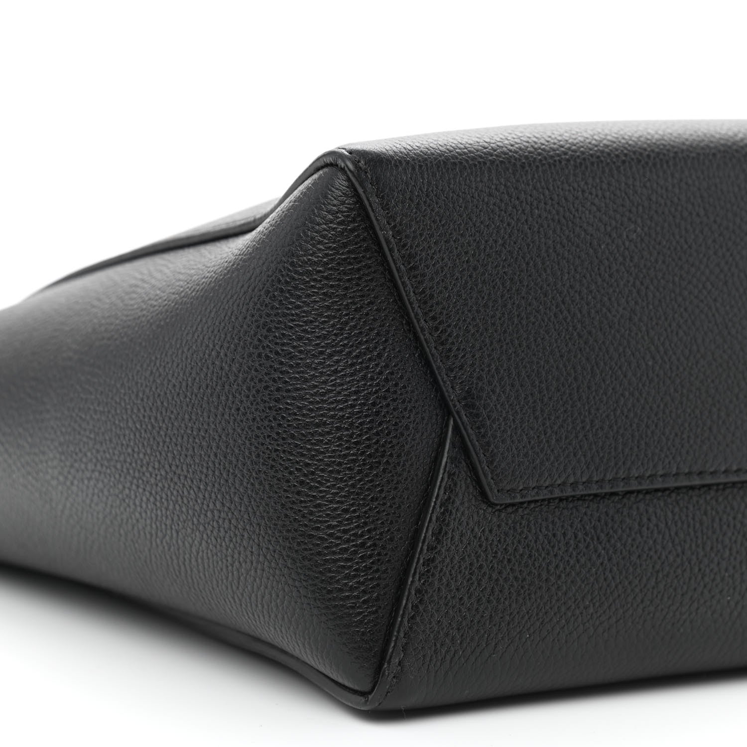 Celine Soft Grained Calfskin Small Sangle Bucket Bag Black 8 of 9