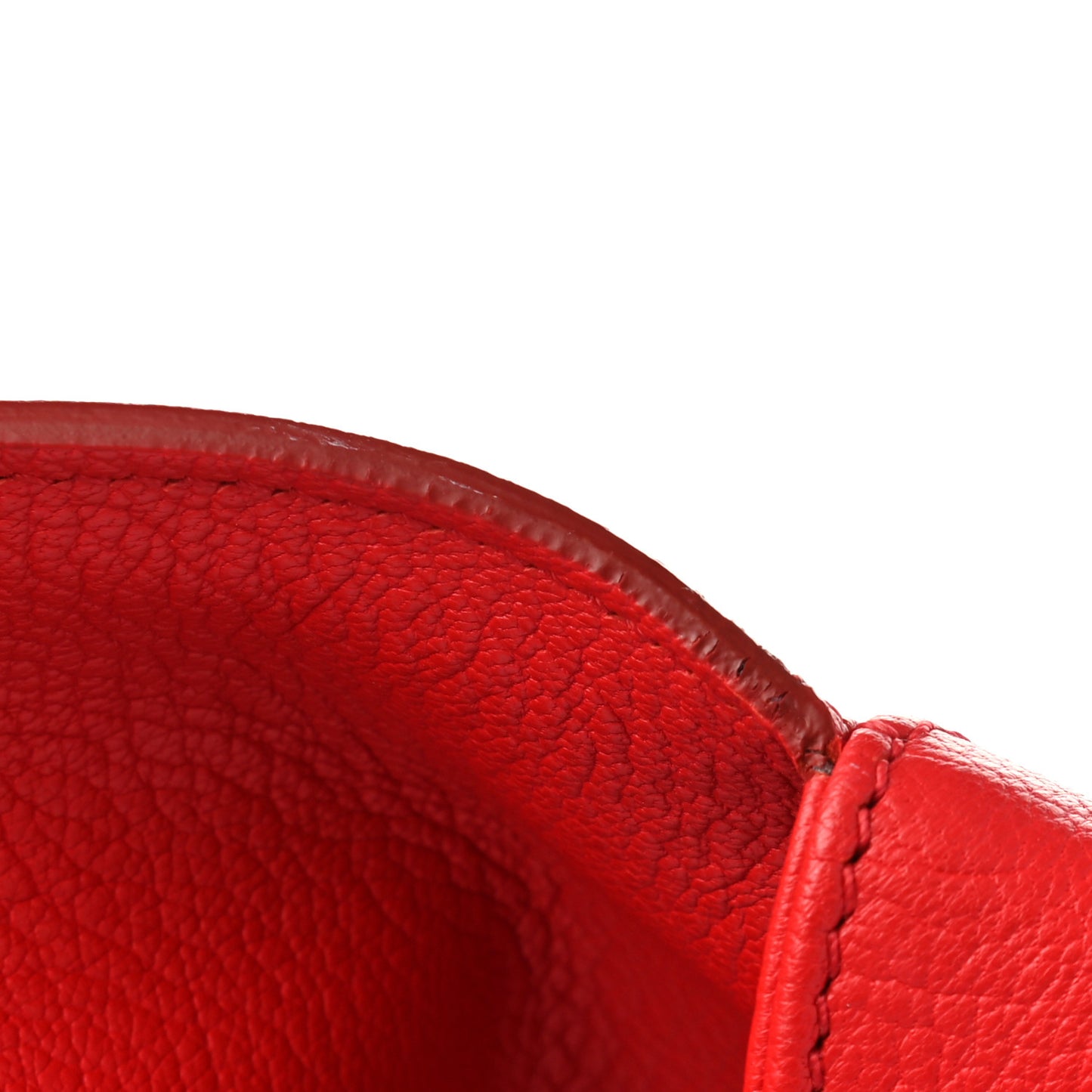 Sugar Goatskin Medium Antigona Envelope Clutch Red